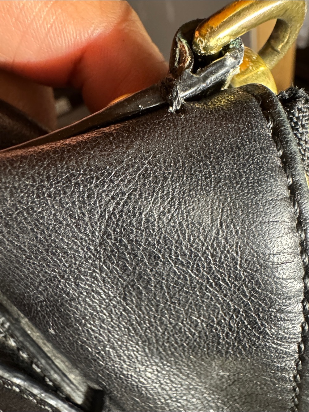 Coach Madison Sophia Black Leather Satchel with Brass Hardware Style 15960 - Picture 9 of 10